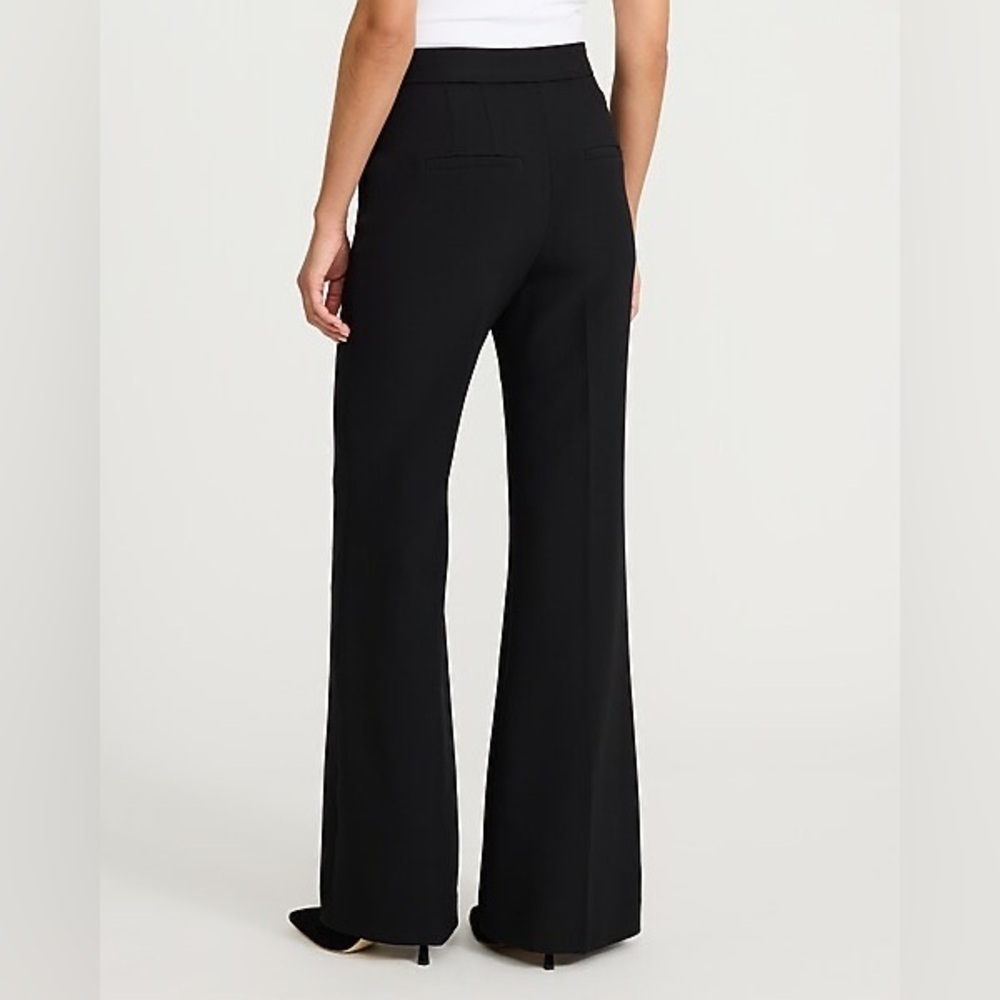 Express Editor Flair Straight Through Hip & Thigh Flare Trousers - Picture 2 of 9